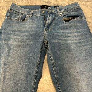 7 For All Mankind Slimmy Tapered Light Wash Jeans 31x30